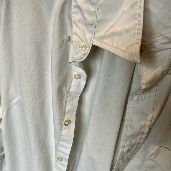 15-34 CC Hughes white pin point Oxford button down Shirt - Picture 8 of 10